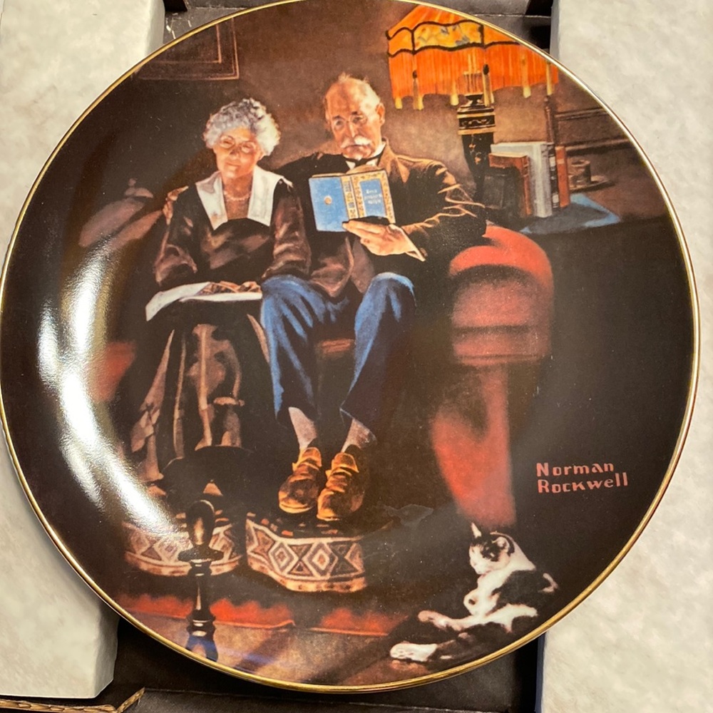 Norman Rockwell’s “Evening Ease” Collectors Plate